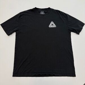 Palace Tri-Ferg Multi Logo Black Cotton T-Shirt Mens XL